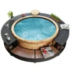 vidaXL spakant polyrattan sort