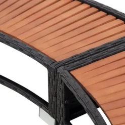 vidaXL spakant polyrattan sort