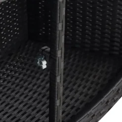 vidaXL spakant polyrattan sort