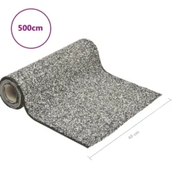 vidaXL stenfolie 500x40 cm grå - Fontæner & havedamme – tilbehør