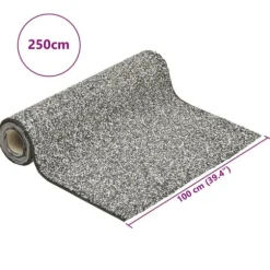 vidaXL stenfolie 250x100 cm grå - Fontæner & havedamme – tilbehør