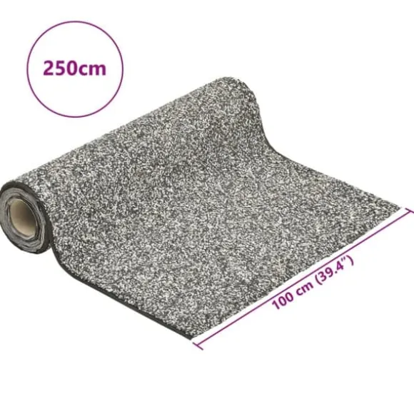 vidaXL stenfolie 250x100 cm grå - Fontæner & havedamme – tilbehør