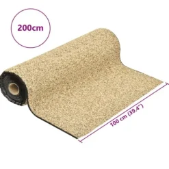 vidaXL stenfolie 200x100 cm naturligt sand - Fontæner & havedamme – tilbehør