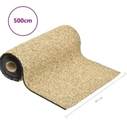 vidaXL stenfolie 500x40 cm naturligt sand - Fontæner & havedamme – tilbehør