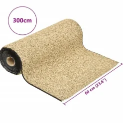 vidaXL stenfolie 300x60 cm naturligt sand - Fontæner & havedamme – tilbehør