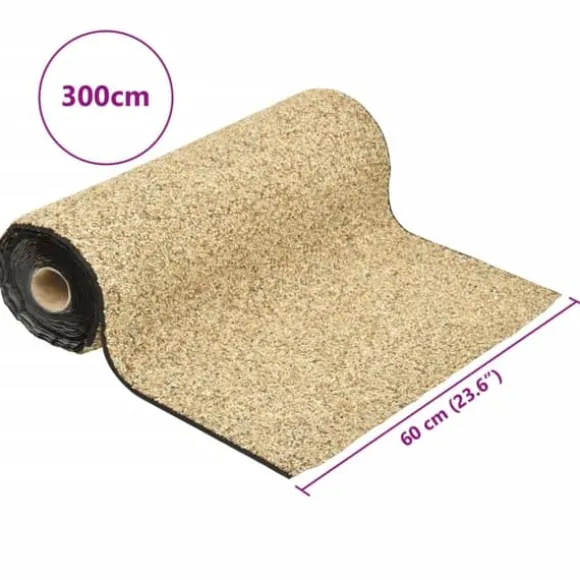vidaXL stenfolie 300x60 cm naturligt sand - Fontæner & havedamme – tilbehør