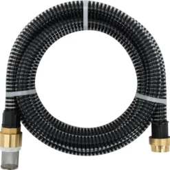 vidaXL sugeslange med messingkoblinger 1,1" 25 m PVC sort - Haveslanger