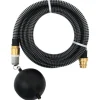 vidaXL sugeslange med messingkoblinger 1,1" 3 m PVC sort - Haveslanger