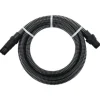 vidaXL sugeslange med messingkoblinger 1" 10 m PVC sort - Haveslanger