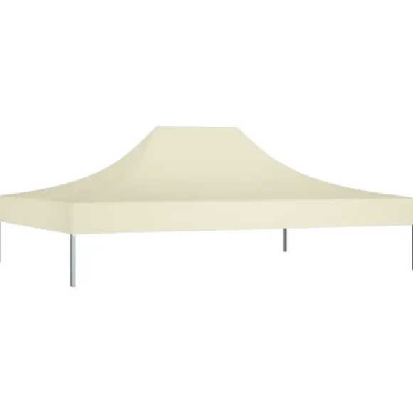 vidaXL tag til festtelt 4x3 m 270 g/m² cremefarvet - Festtelte & havepavilloner – tage