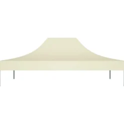 vidaXL tag til festtelt 4x3 m 270 g/m² cremefarvet - Festtelte & havepavilloner – tage