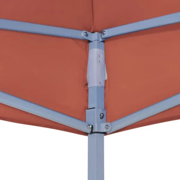 vidaXL tag til festtelt 3x3 m 270 g/m² terrakotta - Festtelte & havepavilloner – tage