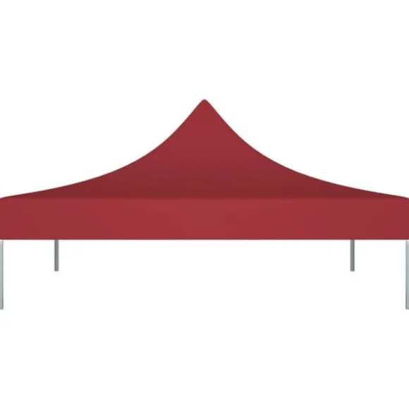 vidaXL tag til festtelt 3x3 m 270 g/m² bordeauxfarvet - Festtelte & havepavilloner – tage