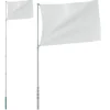 vidaXL teleskopflagstang 5,5 m aluminium sølvfarvet