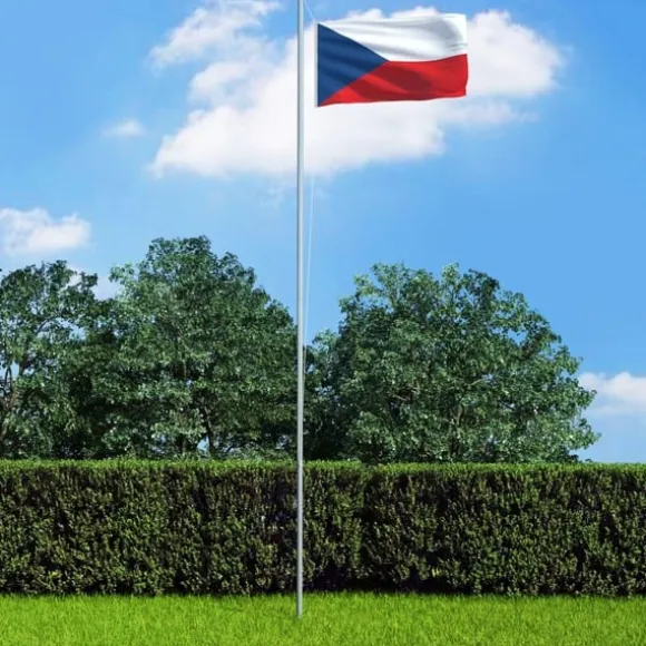 vidaXL tjekkisk flag 90x150 cm