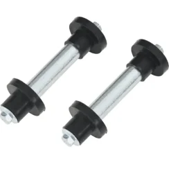 vidaXL trillebørshjul med aksel 2 stk. massivt PU 4.00-8 390 mm