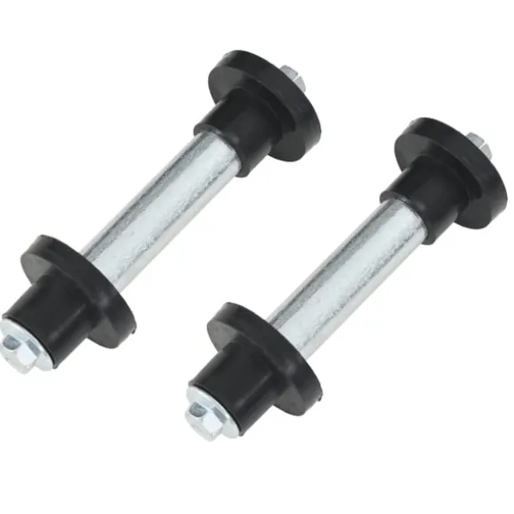 vidaXL trillebørshjul med aksel 2 stk. massivt PU 4.00-8 390 mm