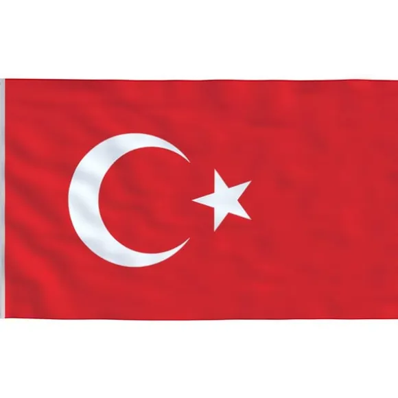 vidaXL Tyrkiets flag 90x150 cm