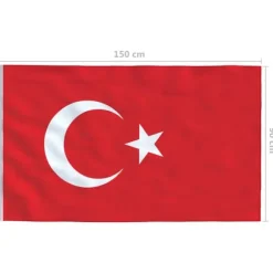 vidaXL Tyrkiets flag 90x150 cm