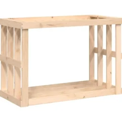 vidaXL udendørs brændestativ 108x52x74 cm massivt fyrretræ - Brændekurve