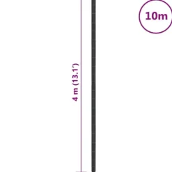 vidaXL ukrudtsdug 4x10 m PP sort