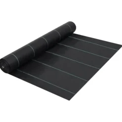 vidaXL ukrudtsdug 1x200 m PP sort - Ukrudtsduge