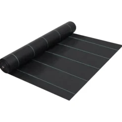 vidaXL ukrudtsdug 1x10 m PP mat sort - Ukrudtsduge