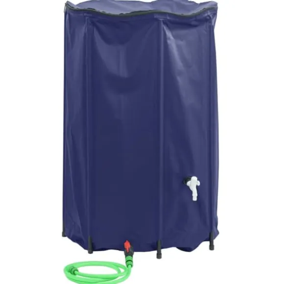 vidaXL vandtank med hane sammenfoldelig 1000 l PVC - Vandingsartikler