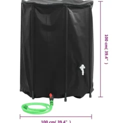 vidaXL vandtank med hane sammenfoldelig 750 l PVC - Vandingsartikler