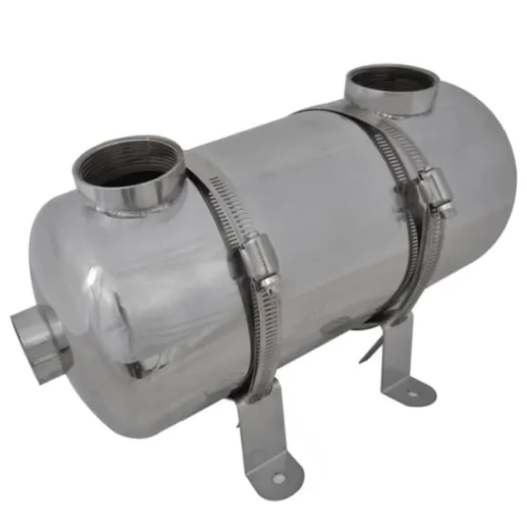 vidaXL varmeveksler til pool 355 x 134 mm 40 kW - Pool & spa – tilbehør