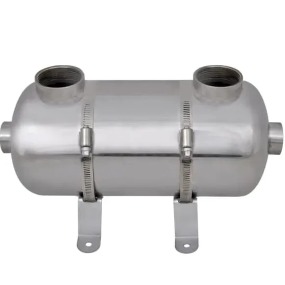 vidaXL varmeveksler til pool 355 x 134 mm 40 kW - Pool & spa – tilbehør