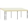 vidaXL vægmonteret pavillon 6x3x2,5 m cremefarvet - Festtelte & havepavilloner