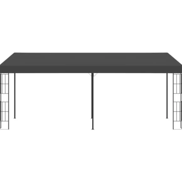 vidaXL vægmonteret pavillon 3x6 m stof antracitgrå - Festtelte & havepavilloner