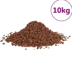 vidaXL vulkanske sten 10 kg 5-8 mm rød