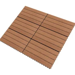 vidaXL WPC-fliser 60 x 30 cm 6 stk. 1 m² brun - Gulve