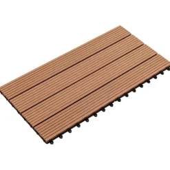 vidaXL WPC-fliser 60 x 30 cm 6 stk. 1 m² brun - Gulve