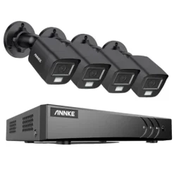 Videoovervågningssystem, 8CH, 5MP opløsning, 30m kabel længde,8CH DVR 4Pcs Kits-a, 4T