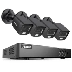 Videoovervågningssystem, 8CH, 5MP opløsning, 30m kabel længde,8CH DVR 4Pcs Kits-a, 4T