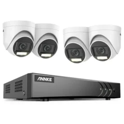Videoovervågningssystem, 8CH, 5MP opløsning, 30m kabel længde,4T, 8CH DVR 4Pcs Kits-b
