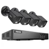 Videoovervågningssystem, 8CH, 5MP opløsning, 30m kabel længde,2T, 8CH DVR 4Pcs Kits-b