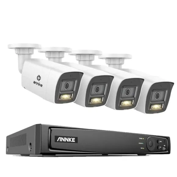Videoovervågningssystem, 8MP opløsning, Power Over Ethernet,I91DH 8mp 4stk Mic, 2T