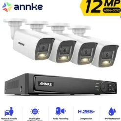 Videoovervågningssystem, 8MP opløsning, tovejskommunikation,Ingen, I91DD