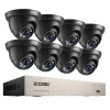 Videoovervågningssystem, 1080p opløsning, 8CH DVR, , 8CH DVR x 8 Cameras, None
