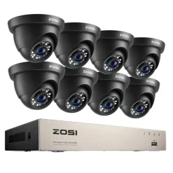 Videoovervågningssystem, 1080p opløsning, 8CH DVR, , 8CH DVR x 8 Cameras, None