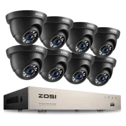 Videoovervågningssystem, 1080p opløsning, 8CH DVR, , 8CH DVR x 8 Cameras, None