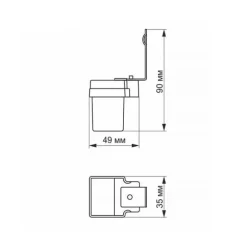 Videx skumringssensor fotometrisk IP44 mikroovn max 6A overflademonteret