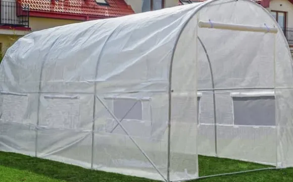 Viking Choice Hobby Drivhus 4.5x2x2m - Holdbart, UV-bestandigt PE-dække, 9m² dyrkningsareal