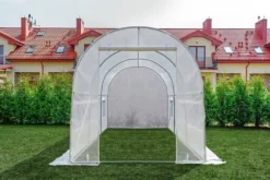 Viking Choice Hobby Drivhus 4.5x2x2m - Holdbart, UV-bestandigt PE-dække, 9m² dyrkningsareal