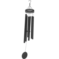 Vindklokker 1473 mm i aluminium, dyb tone, til udendørs brug, holdbare og dekorative, perfekt til mindesmærker.