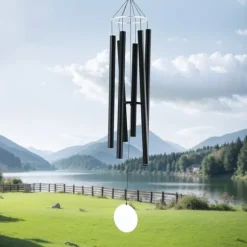 Vindklokker i aluminium 1677 mm, dyb tone, udendørs minde, holdbar og vejrbestandig, perfekt til haven.